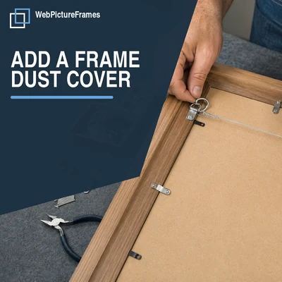 How to Add a Paper Dust Cover to a Wood Frame