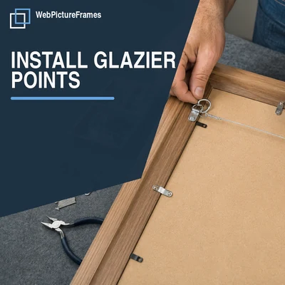 How to Install Glazier Points in a Picture Frame