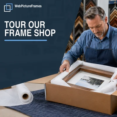 Tour the WebPictureFrames Custom Frame Shop