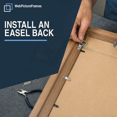 How to Install an Easel Back on a Picture Frame