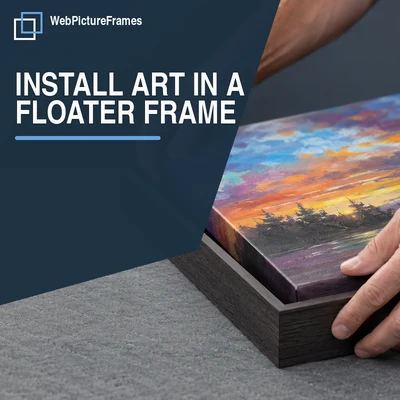 How to Install Canvas or an Art Panel in a Floater Frame