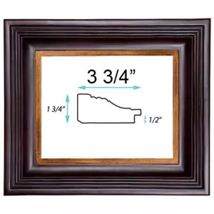 Plein Air Frame Brown And Gold
