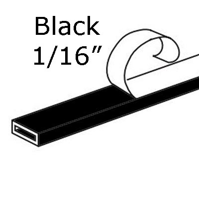 Glass Spacers Black 1/16