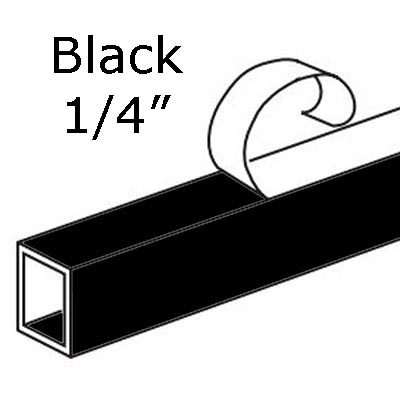 Glass Spacers Black 1/4