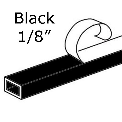Glass Spacers Black 1/8