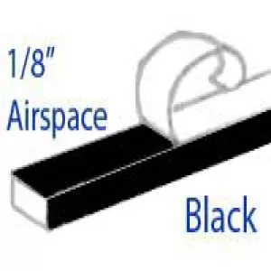 Glass Spacers Black 1/8