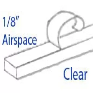 Glass Spacers Clear 1/8