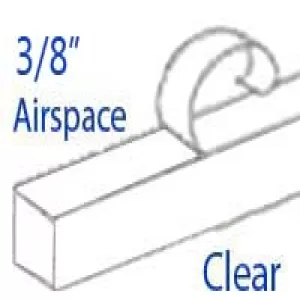 Glass Spacers Clear 3/8