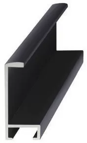 Flat Black Anodized Nielsen Metal Picture Frame