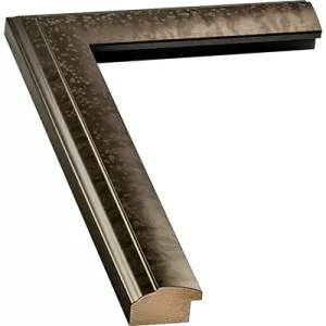 Silver  Picture Frame With Mottled Gray Finish