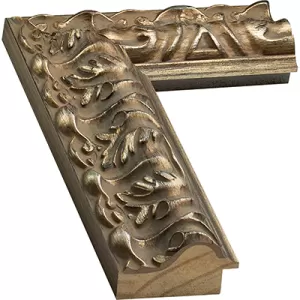 Silver And Red Baroque Picture Frame