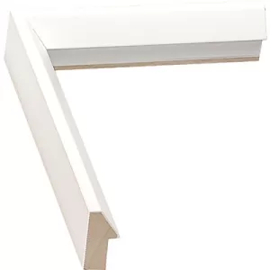 Contemporary Beveled White 