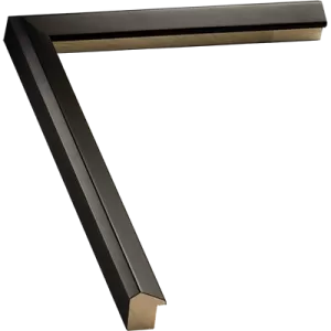 Beveled Black Picture Frame