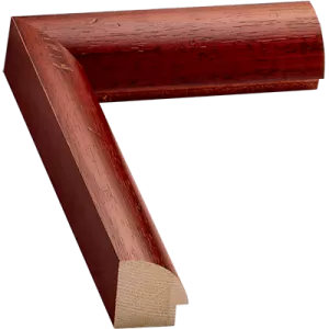 Rustic half circle red frame