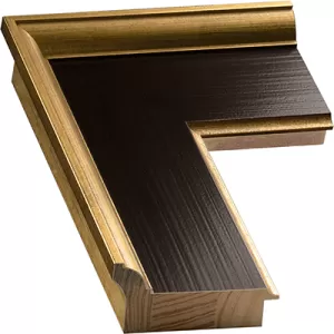 Landscape Picture Frame In Black And Gold