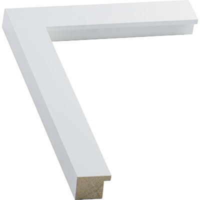 Matte White Contemporary Picture Frame