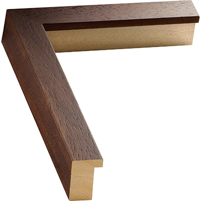 Dark walnut colored large cube