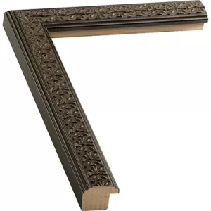 Ornate Brown Flower Picture Frame