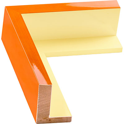 Orange Floating Frame For Art
