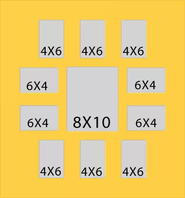 11 Hole Collage Mat 4x6 6x4 8x10 