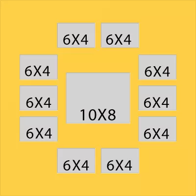 11 Hole Collage Mat 6x4 10x8 