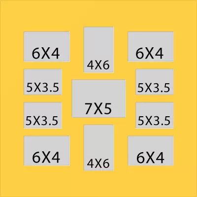 11 Hole Collage Mat 6x4 5x3.5 4x6 7x5 