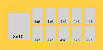 11 Hole Collage Mat 4x6 8x10 