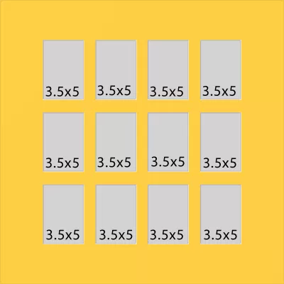 12 Hole Collage Mat 3.5x5 