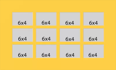 12 Hole Collage Mat 6x4 