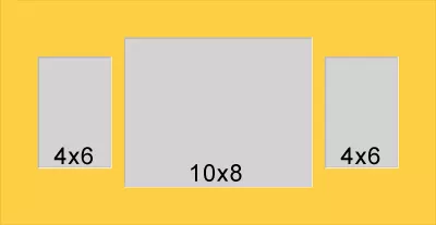 3 Hole Collage Mat 4x6 8x10 