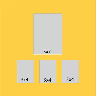 4 Hole Collage Mat 3x4 & 4x6