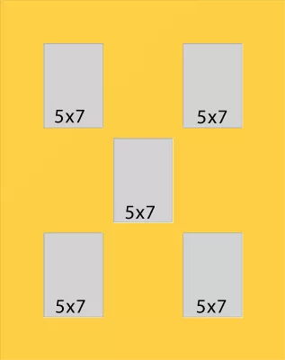 5 Hole Collage Mat 5x7 