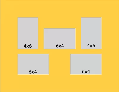 5 Hole Collage Mat 6x4 4x6 