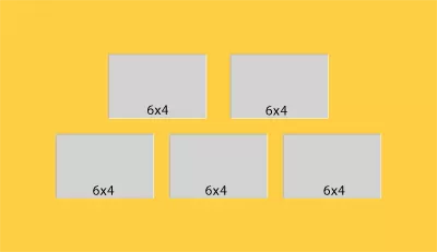 5 Hole Collage Mat 6x4 