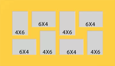 8 Hole Collage Mat 4x6 6x4 