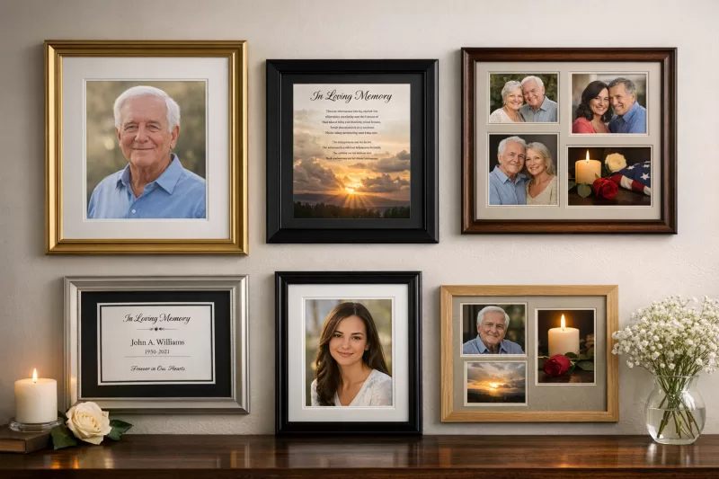 Custom Memorial Picture Frames collection