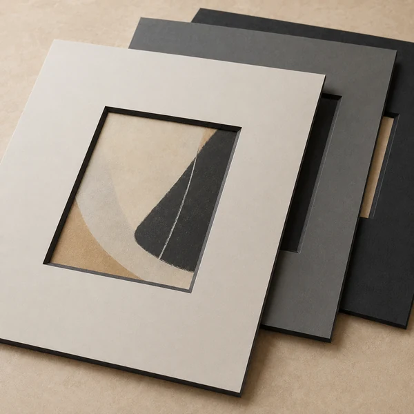 Shop custom black core picture mats