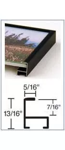 Get the cheapest prices on custom metal frames with this economical line of flat-top metal picture frames by Nielsen.