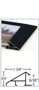 With a narrow quarter-inch face, this Nielsen 86 aluminum picture frame offers a sleek and minimal look. Ideal for matted black & white photography in a gallery wall frame set.