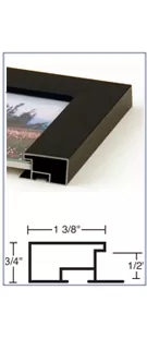 Nielsen 99 is the widest metal picture frame we offer, and adds a sense of substance and importance while maintaining elegance.