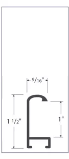 With a 1 inch rabbet depth, Nielsen 71 is ideal for thick matted artwork. Floated watercolor paintings with deckled edges may be floated on mat board and there should be enough room to accommodate thick materials.