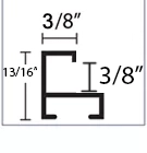 Shallow flat top moulding by Nielsen.