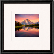 Single mat with floated artwork