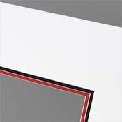 Triple mat example showing three layers